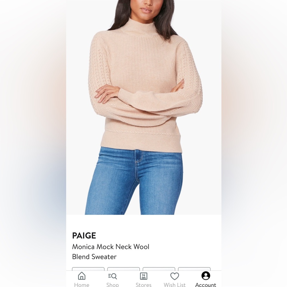 Paige Wool Camel Sweater
